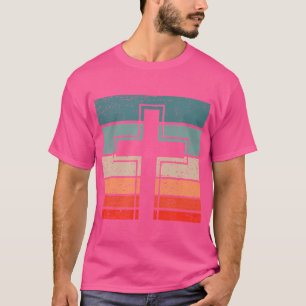 Camiseta Jesús Cross Retro Style Vintage