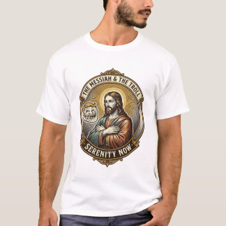 Camiseta Jesús Cruzando Brazos Cara de Troll de Internet Em