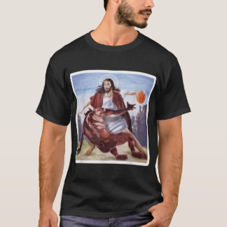 Camiseta Jesús cruzando el baloncesto satanés