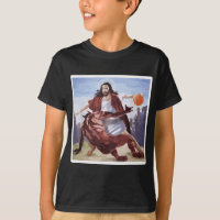 Jesús cruzando el baloncesto satanés