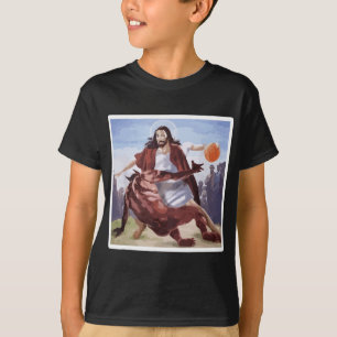 Camiseta Jesús cruzando el baloncesto satanés