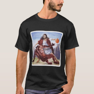 Camiseta Jesús cruzando el baloncesto satanés
