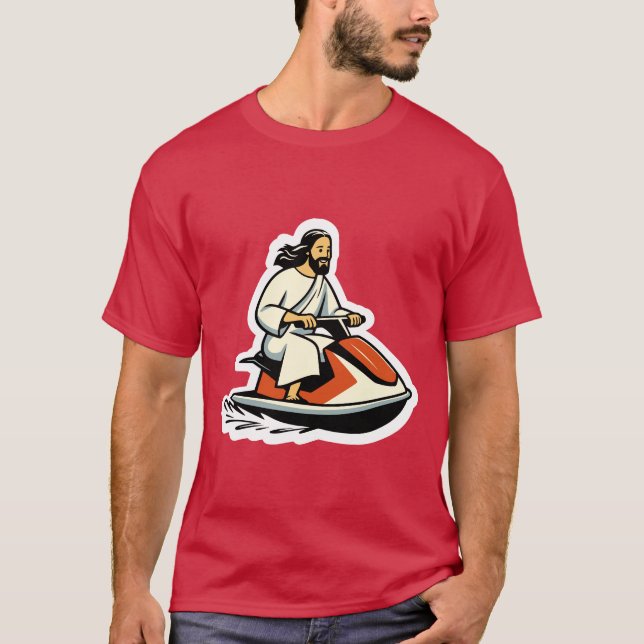 Camiseta Jesús de la moto acuática (Anverso)