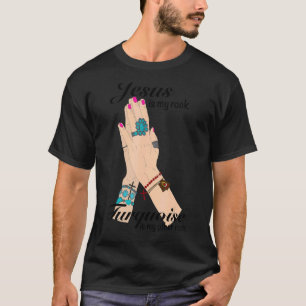 Camiseta Jesús de Piedra Preciosa Vaquera Turquesa Es Mi Ro