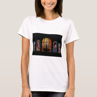 Camiseta jesús de vidrio manchado