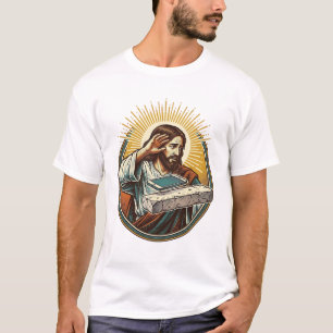 Camiseta Jesús Dejó Caer Teléfono Cara Plano Concreto Pánic