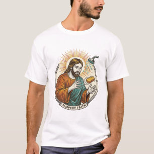 Camiseta Jesús Dejó Jabón Resbaloso Bañera Ducha Torpe Humo
