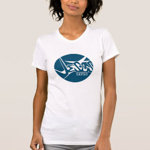 Camiseta Jesús del Círculo Azul Salva Grafiti
