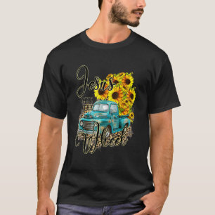 Camiseta Jesús Del Girasol Toma La Rueda Jardín Cristiano