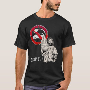 Camiseta Jesús dice no a los autos eléctricos