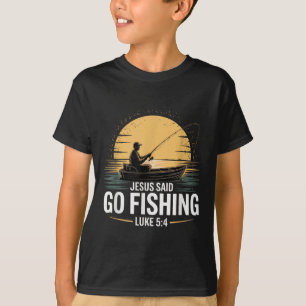 Camiseta Jesús Dijo Que Vayan A Pescar La Biblia Del Pescad