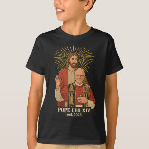 Camiseta Jesús Dios bendiga al Papa León Xiv