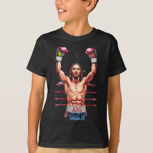 Camiseta Jesús Dios Kickboxing O Boxeo Victoria Meme Divert