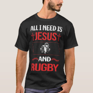Camiseta Jesús divertido Rugby