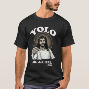 Camiseta Jesús Divertido YOLO Pascua Resurrección Cristiano