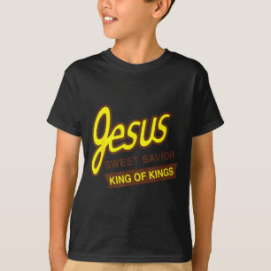 Camiseta Jesús Dulce Salvador Rey De Reyes Divertido Cristi