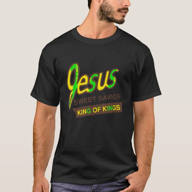 Camiseta Jesús, dulce Salvador Rey de Reyes Fe Cristiana A (Anverso)