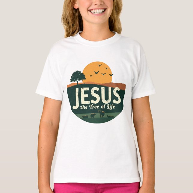 Camiseta Jesús: El árbol de la vida (Anverso)