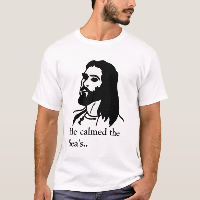 Camiseta Jesús: Él calmó el mar… (Anverso)