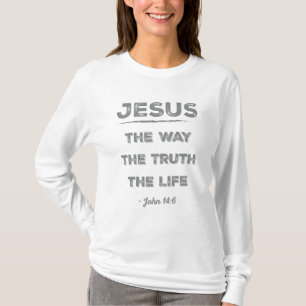 Camiseta Jesús: el camino, la verdad, la vida