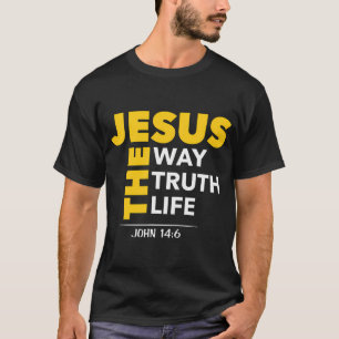 Camiseta Jesús El Camino Verdad Vida Juan 146 Biblia Cristi
