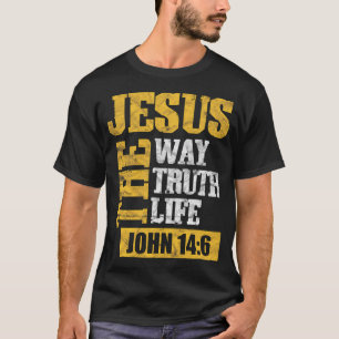 Camiseta Jesús el Camino Verdad Vida Juan 146 Cristiano