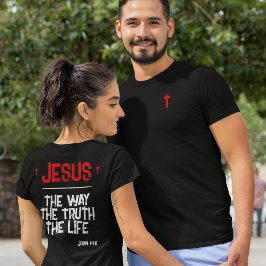 Camiseta Jesús El Camino Verdad Vida Juan 14:6 Escritura Os