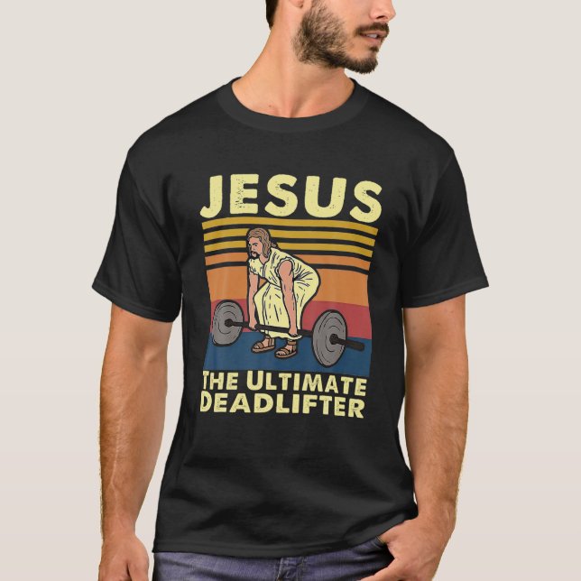Camiseta Jesús El Guay Vintage Ultimate Deadlifter (Anverso)