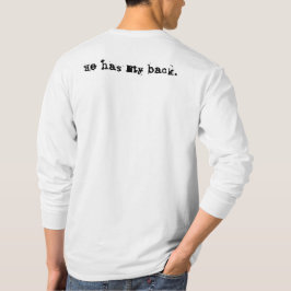 Camiseta Jesús él tiene mi parte posterior