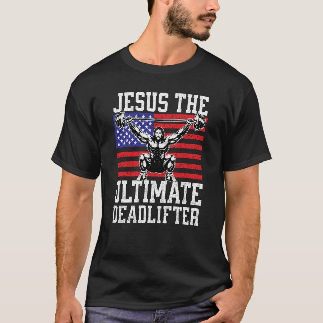 Camiseta Jesús El Último Gimnasio Muerto Cristiano Estados  (Anverso)