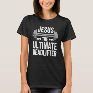 Camiseta Jesús El Último Gimnasio Vintage Funny Deadlifter