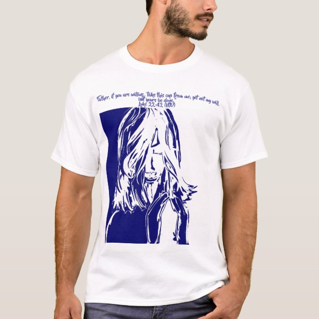 Camiseta Jesús En Gethsemane Abstract Art T-Shirt (Anverso)