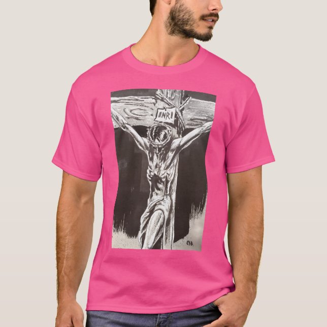 Camiseta Jesús En La Cruz (Anverso)