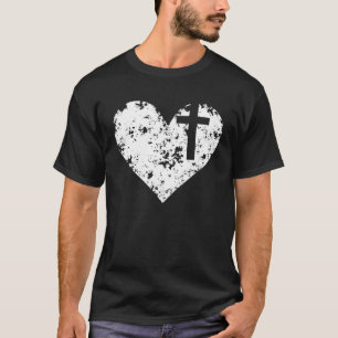 Camiseta Jesús en mi corazón diseños basados en la fe crist