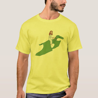 Camiseta Jesús en un Pterodactyl