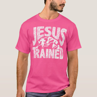 Camiseta Jesús entrenó a luchador luchador luchador cristia