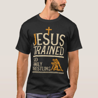 Camiseta Jesús Entrenó Lucha Libre Cristiana De La Familia 