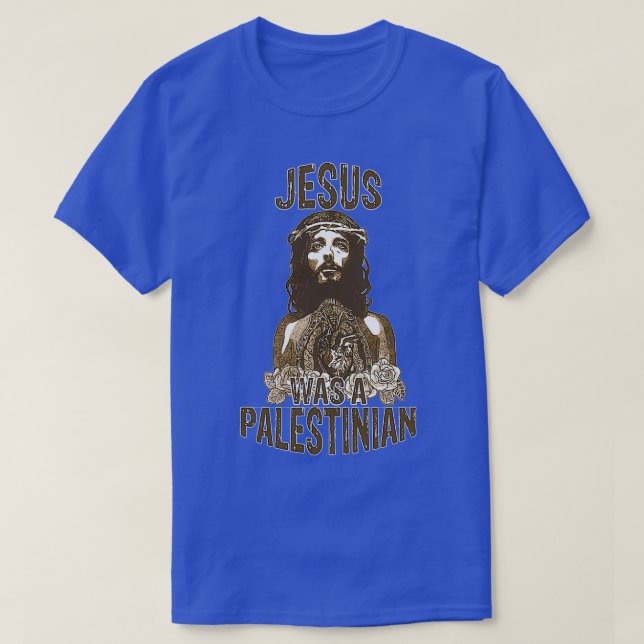Camiseta Jesús era un palestino (Diseño del anverso)