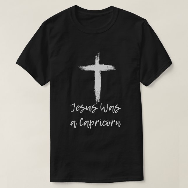 Camiseta Jesús era un regalo gracioso de Capricorn (Diseño del anverso)