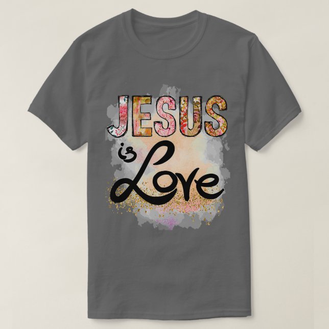 Camiseta Jesús es amor Jesucristo Pascua Cristiana (Diseño del anverso)