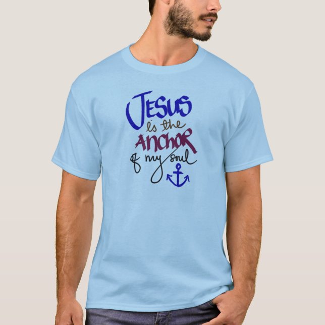Camiseta Jesús es el ancla de mi alma (Anverso)