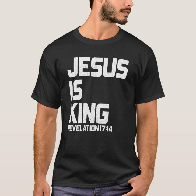 Camiseta Jesús Es El Apocalipsis Del Rey 1714 (Anverso)