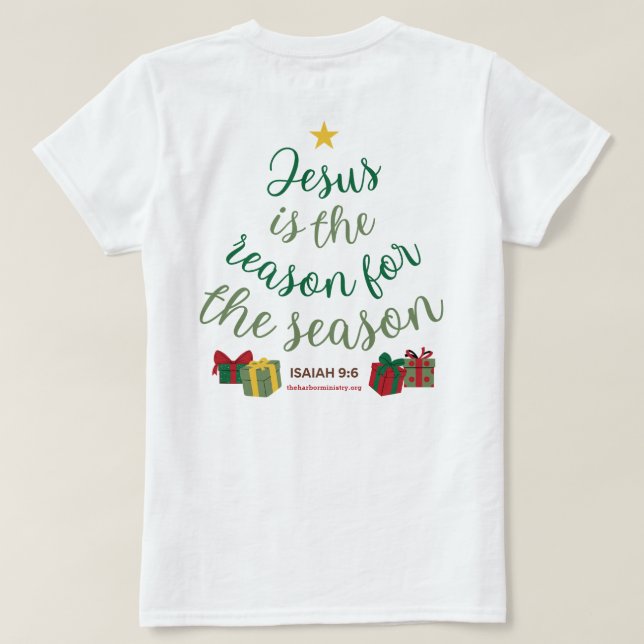 Camiseta Jesús Es El Árbol De La Razón (Reverso del diseño)
