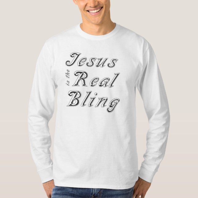 Camiseta Jesús es el Bling real (Anverso)