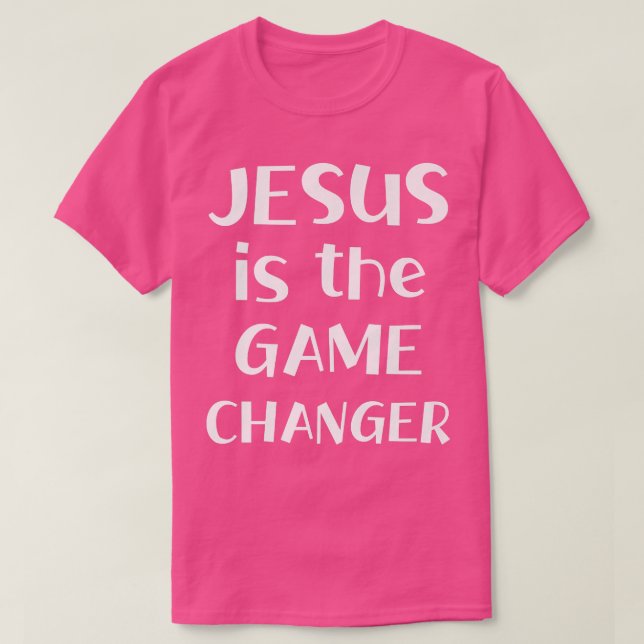 CAMISETA JESÚS ES EL CAMBIO DE JUEGOS DISEÑO GRÁFICO CRISTI (Diseño del anverso)