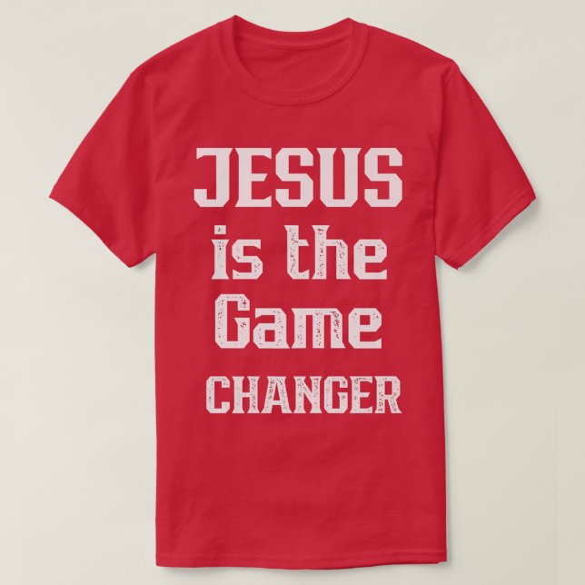 CAMISETA JESÚS ES EL CAMBIO DE JUEGOS DISEÑO GRÁFICO CRISTI (Diseño del anverso)