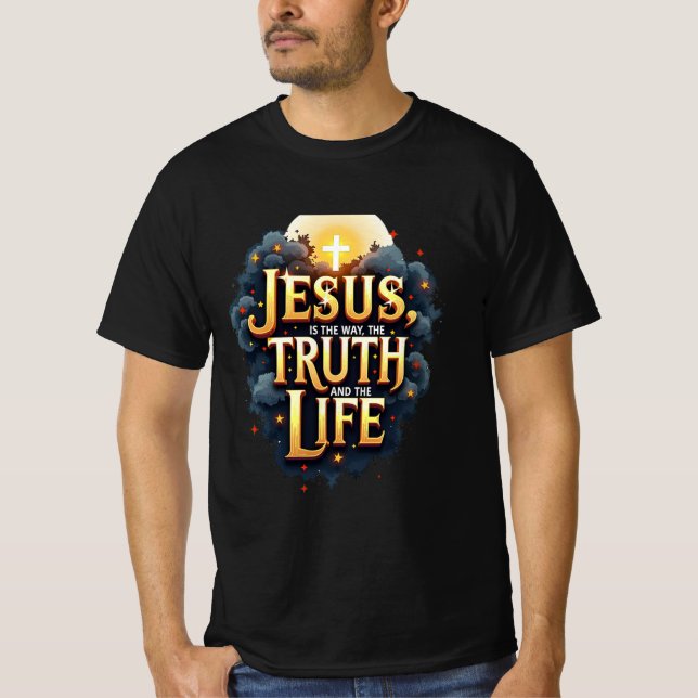 Camiseta Jesús es el Camino, la Verdad y la Vida (Anverso)
