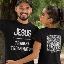 Jesús es el Código QR Terminator de Trauma Cristia