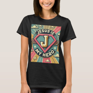 Camiseta Jesús es el diseño cómico de las superheroínas de 