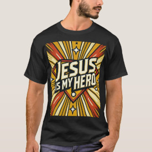 Camiseta Jesús es el diseño cómico de los héroes